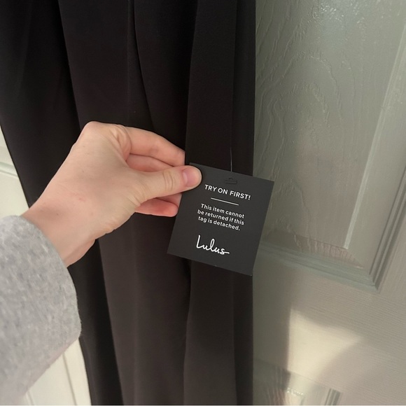 NWT Lulus Your Majesty One Shoulder Mermaid Maxi Black Formal Cocktail Dress. - Picture 6 of 10